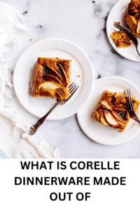 what is Corelle dinnerware made out of