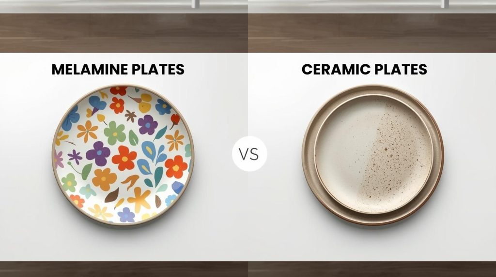 melamine plates vs ceramic