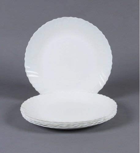 White 6 Pieces Opalware Dinner set