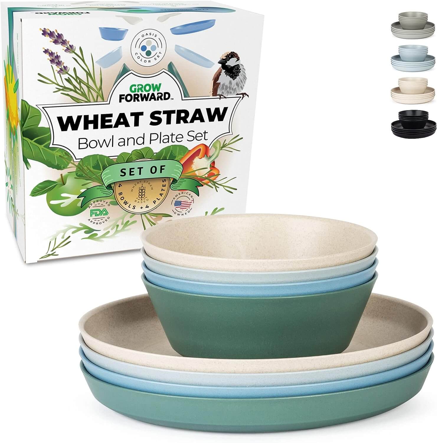 Upgrade your dinnerware with Wheat Straw Plates Made in USA