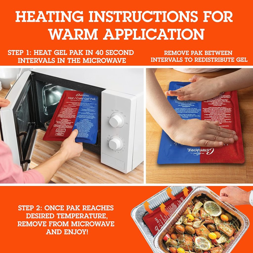 heating packs for warming food