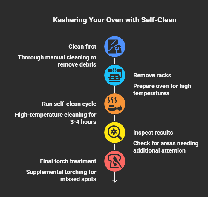 kashering ovens with self clean function