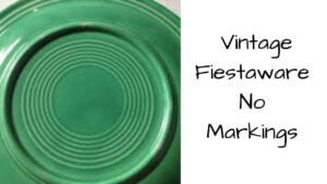 Vintage Fiestaware no markings