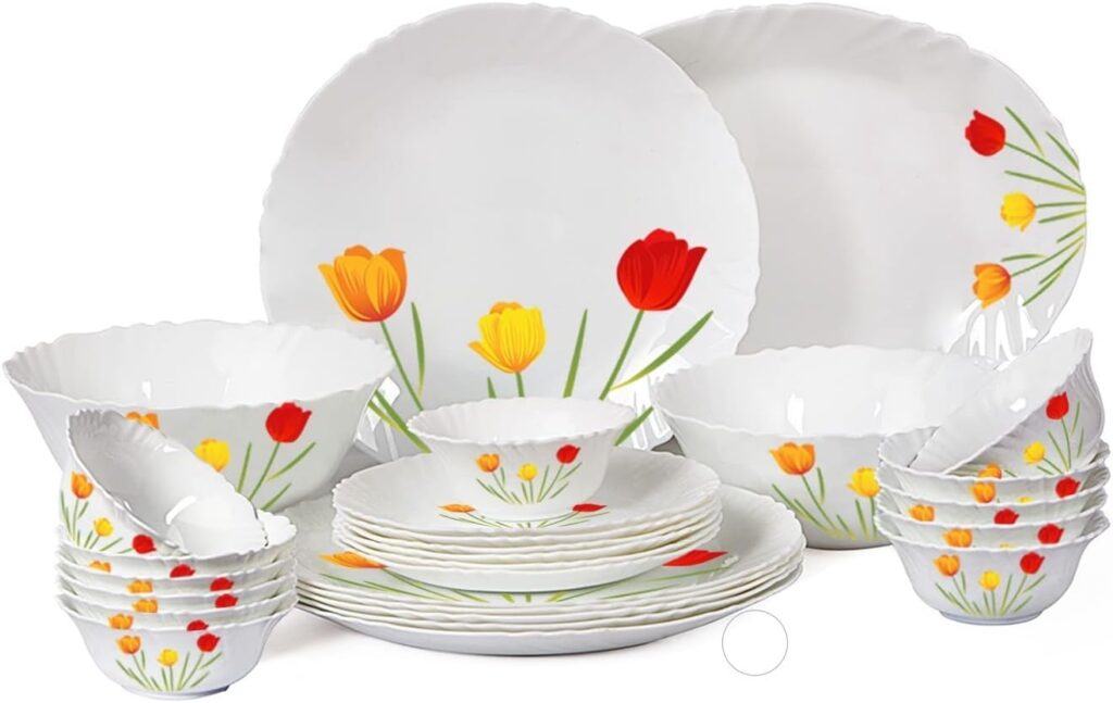 Cello Opalware Imperial Tulip Dinner set