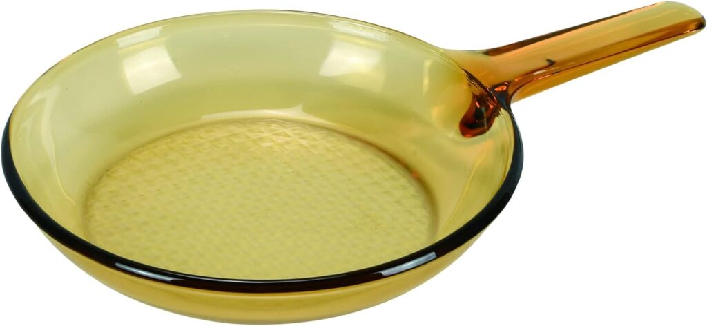 Visions heat resistant glass skillet