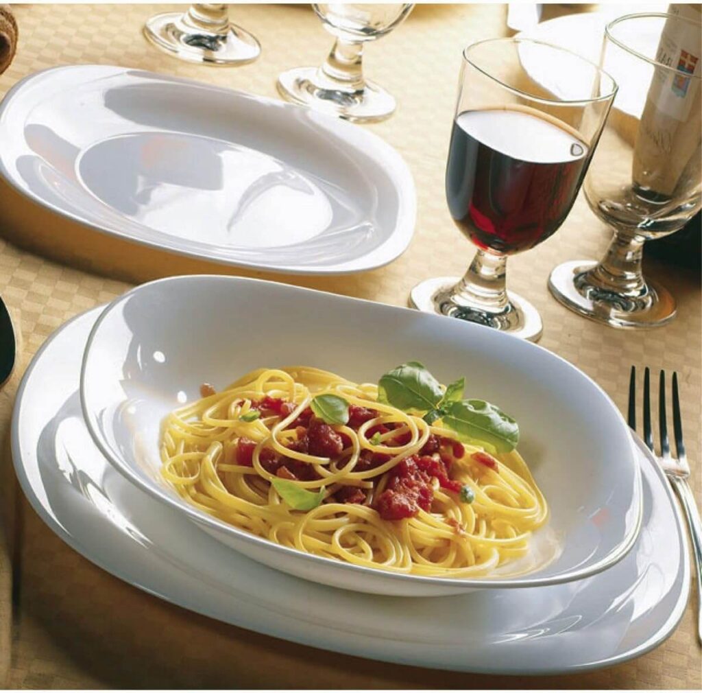 Bormioli Rocco Opal glass dinnerware