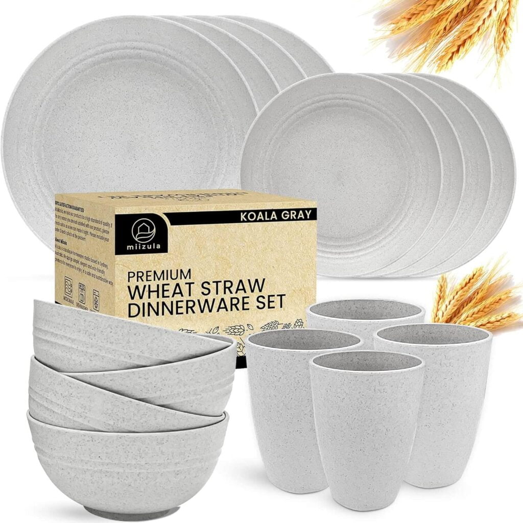 Premium wheat straw unbreakable dinnerware