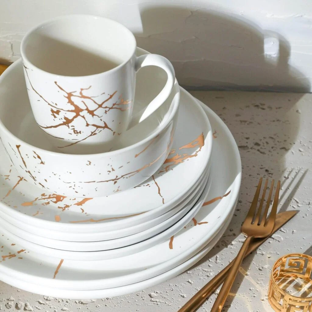 Why are Dishes called China 5 Stone Lain China Plates and Bowls set
