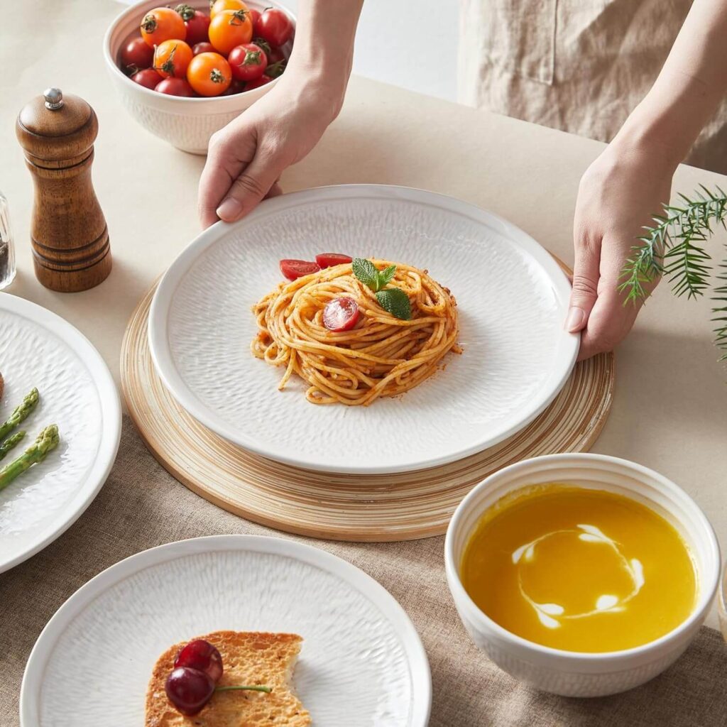 ceramic stoneware 12pcs dinnerware set