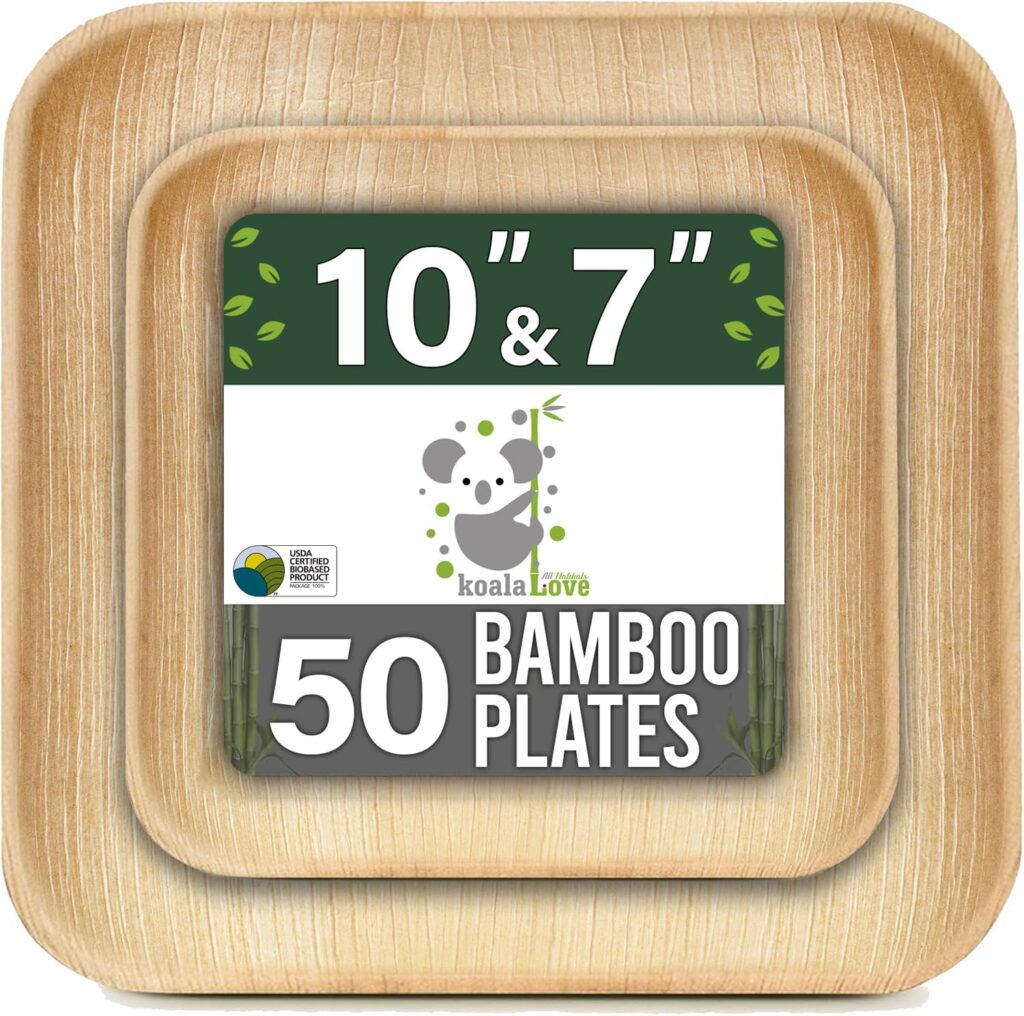 Bamboo biodegradable Plates