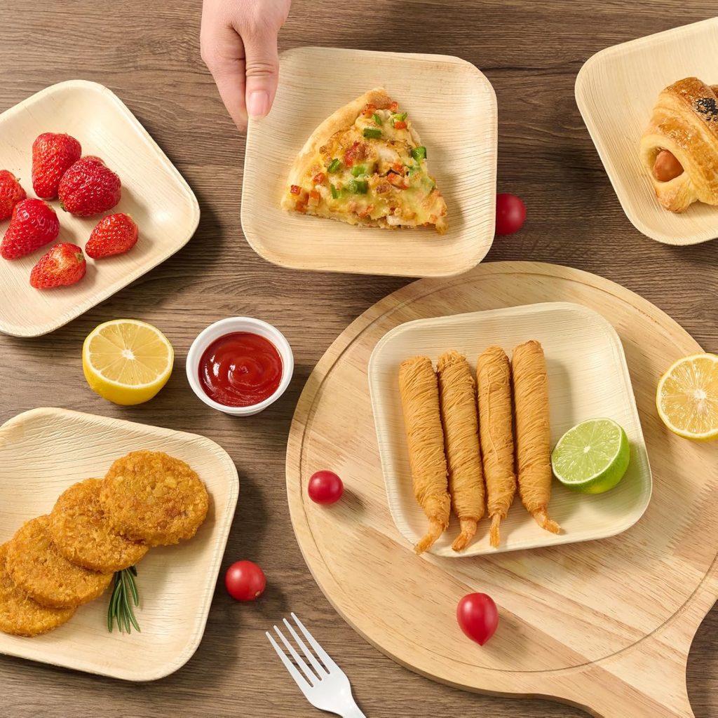 natural disposable compostable plate