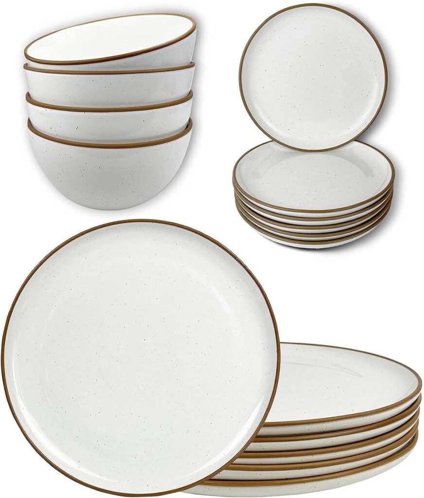 Modern ceramic dinner plates and Bowls by Mora