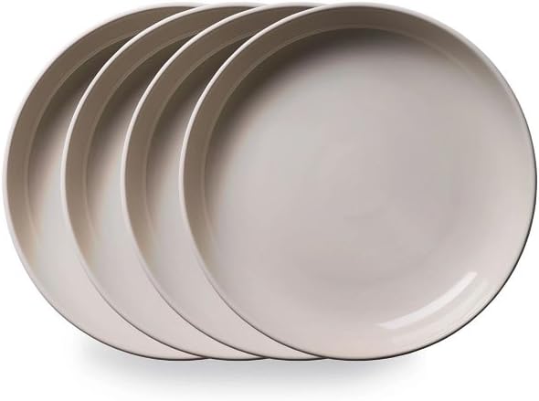 corelle ceramic beige or cream colour plates
