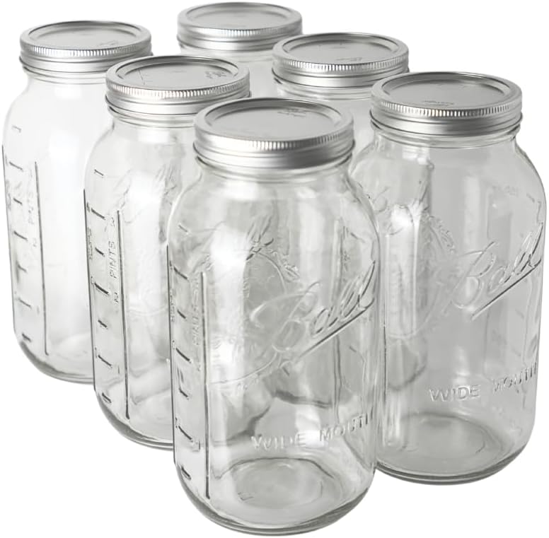 Are Ball Mason Jars Lead Free? 3 wide mouth Mason Ball Jars for kitchen storage