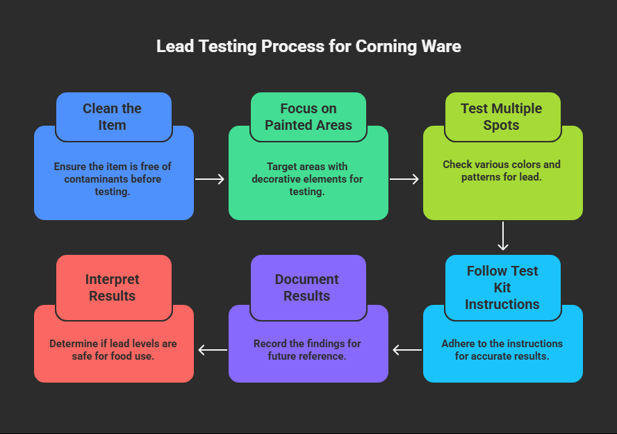 how to test Corningware for Lead