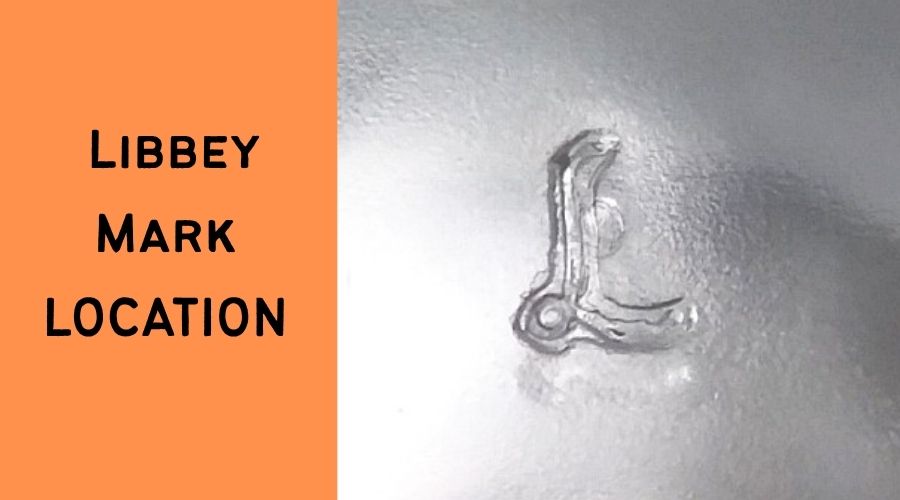 Libbey mark location under or bottom of drinking glass