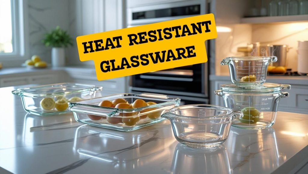 Heat resistant glassware