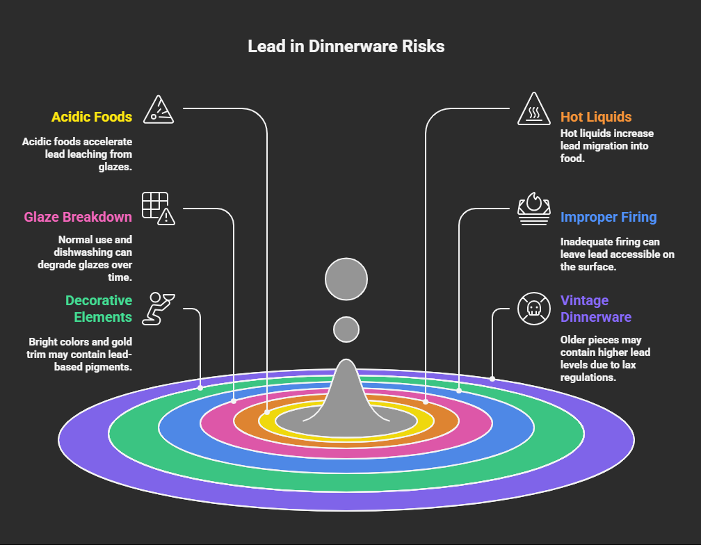 how Lead gets into dishes