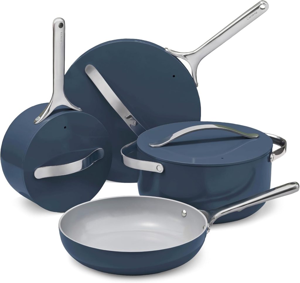 caraway non stick ceramic cookware set