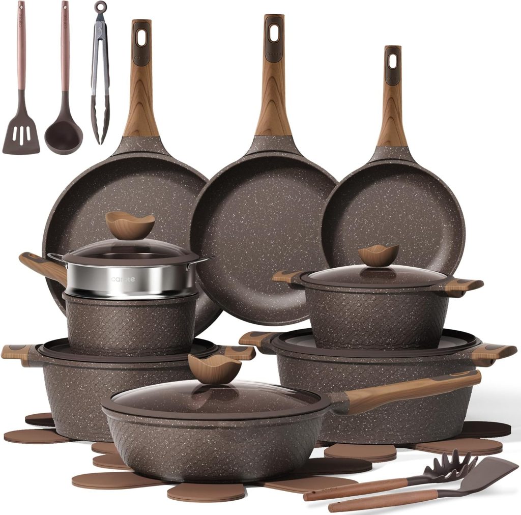 outstanding Carote non stick healthy Granite Pots and Pans