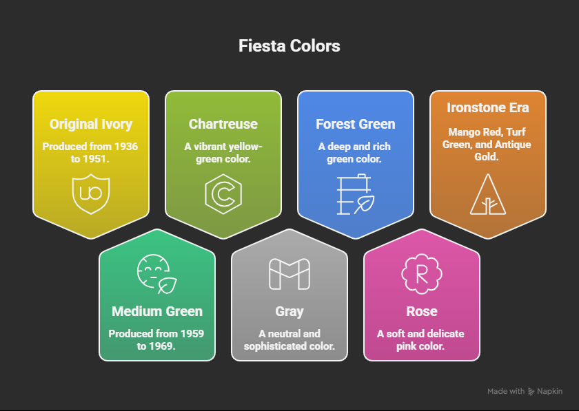 discontinued fiesta colors and rare shades