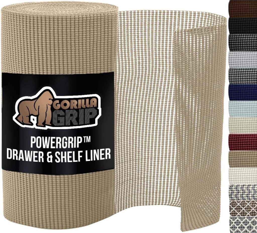 Gorilla grip shelf and cabinet liner for RV