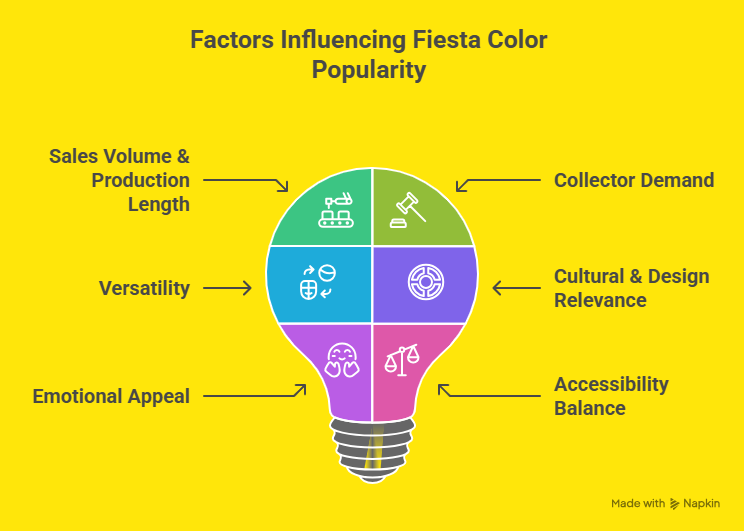 what makes Fiesta colors popular