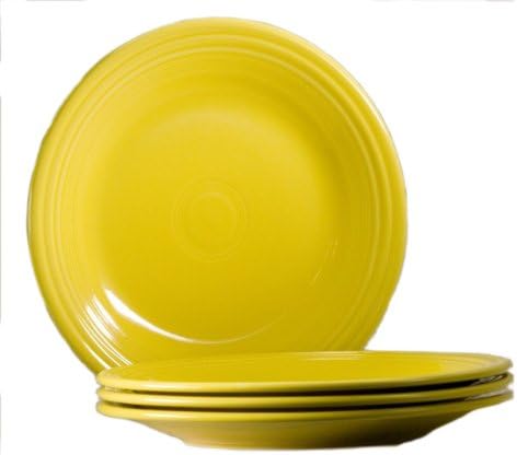 yellow sunflower color fiesta dinner plates