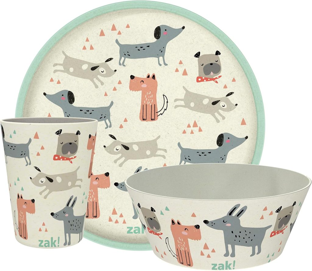 Zak designs Melamine bamboo plates and bowls for RV