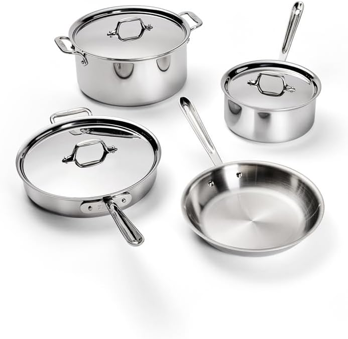 All Clad D3 Stainless steel cookware