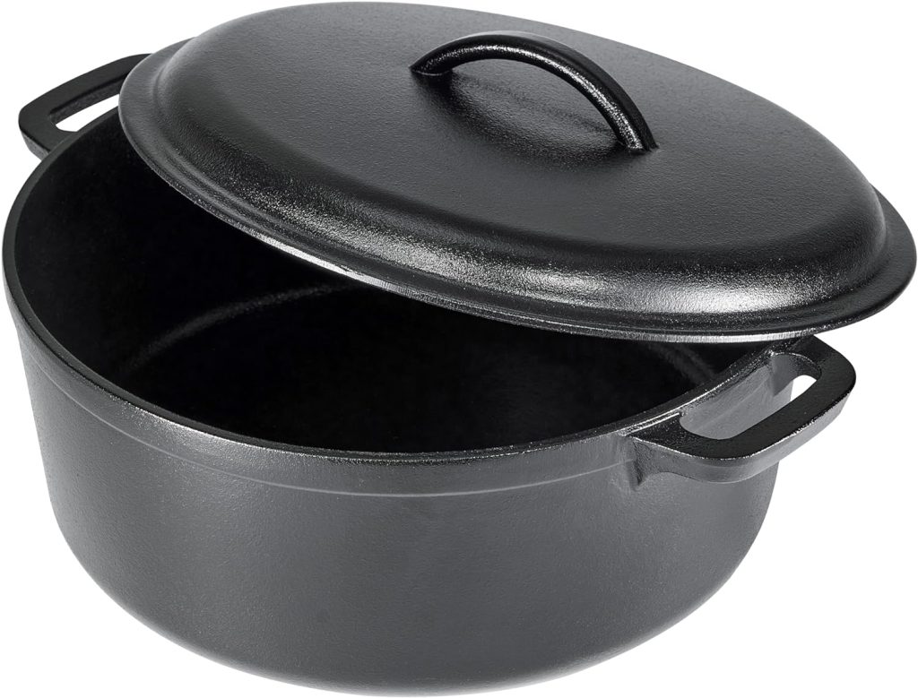 Amazon Basics non-toxic cast iron Dutch oven