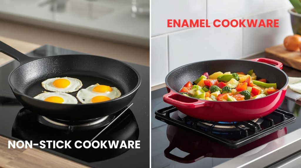 Non-stick vs Enamel Cookware