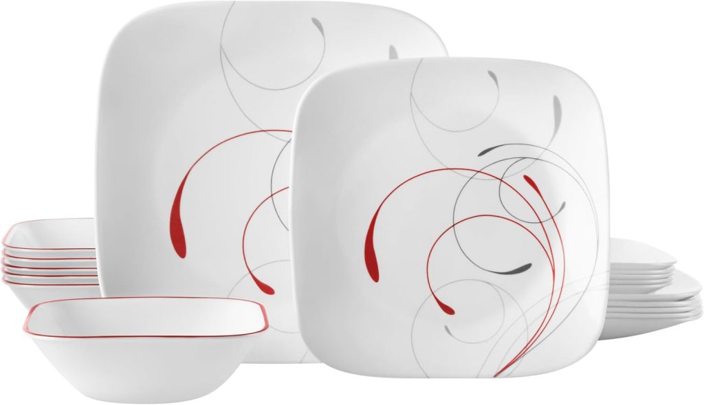 Corelle splendor 18 piece dinner plates for gifts