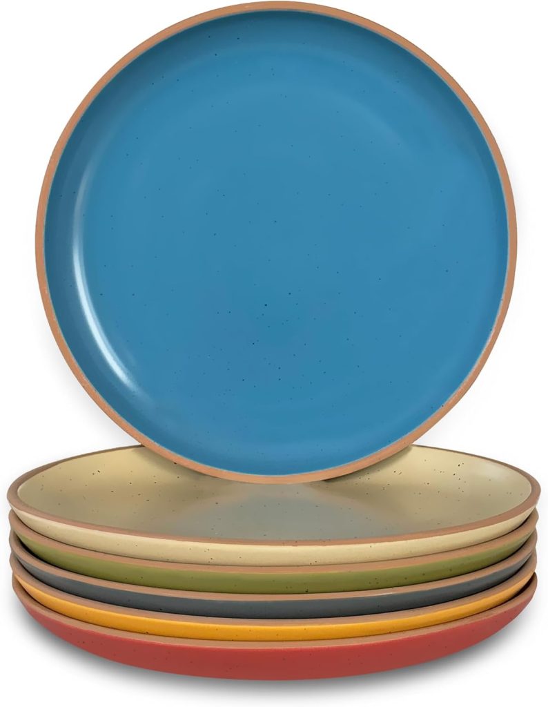 7.8 inch salad, dessert and appetizer ceramic plate set