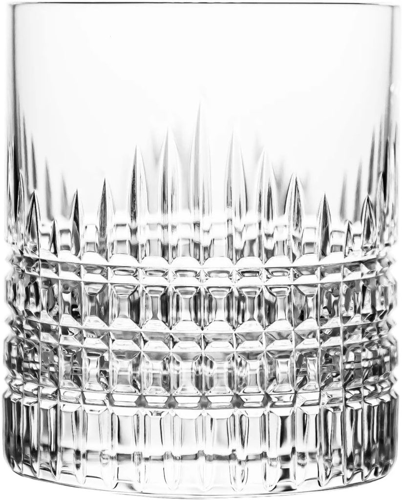 Ajka Fabergé Crown Clear Lead Crystal Whisky Tumbler