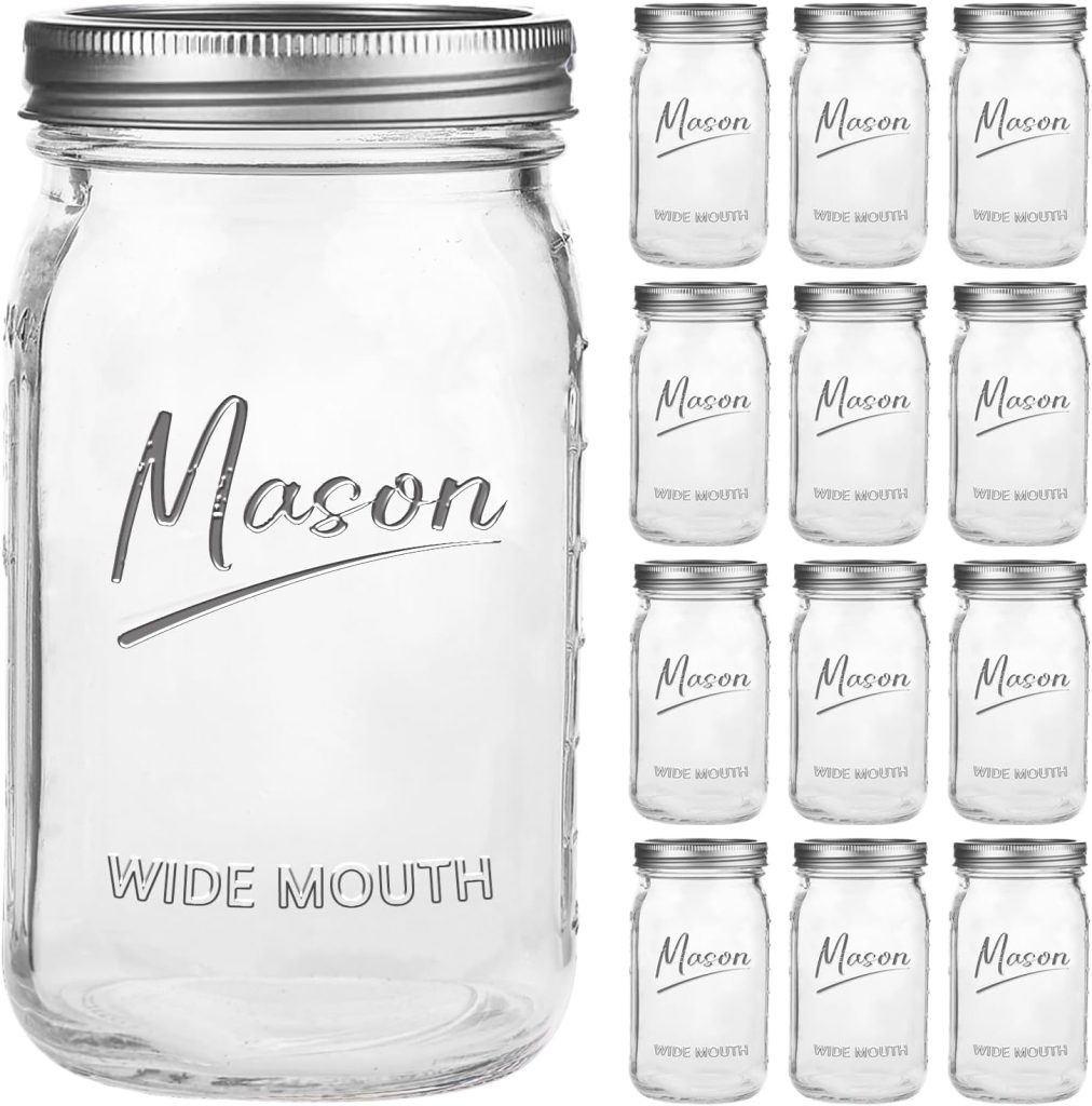 wide mouth mason jars
