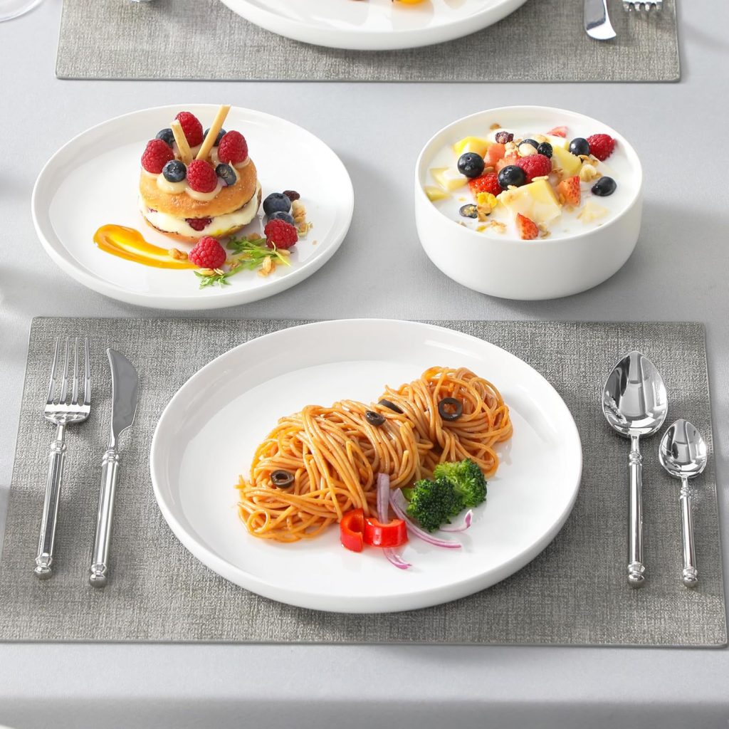 4pcs plate setting ceramic dinnerware for everyday use