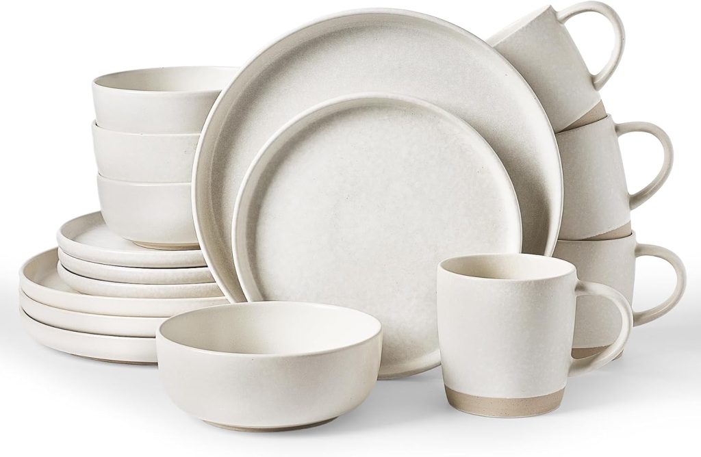 Famiware stoneware 16pcs everyday use dinnerware sets